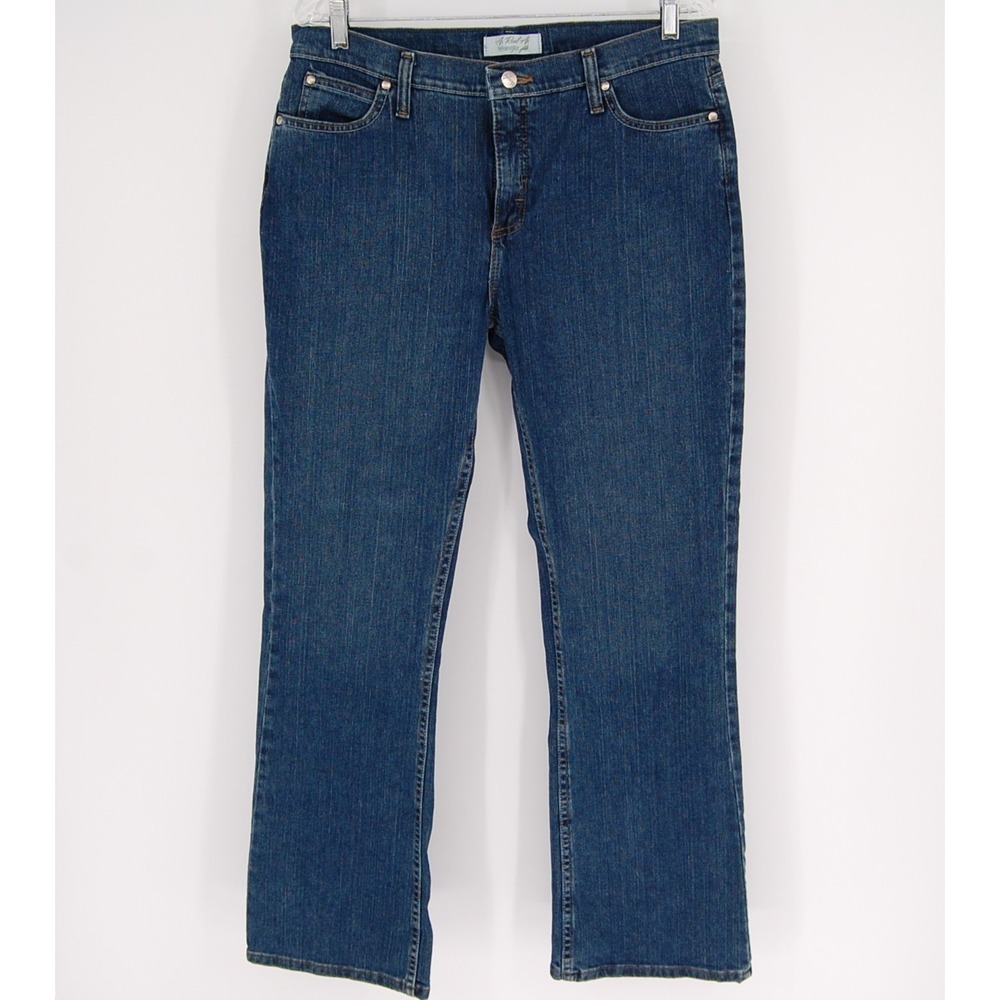 Wrangler Womens Jeans Size 12x32‎ Bootcut Mid Rise Blue Denim